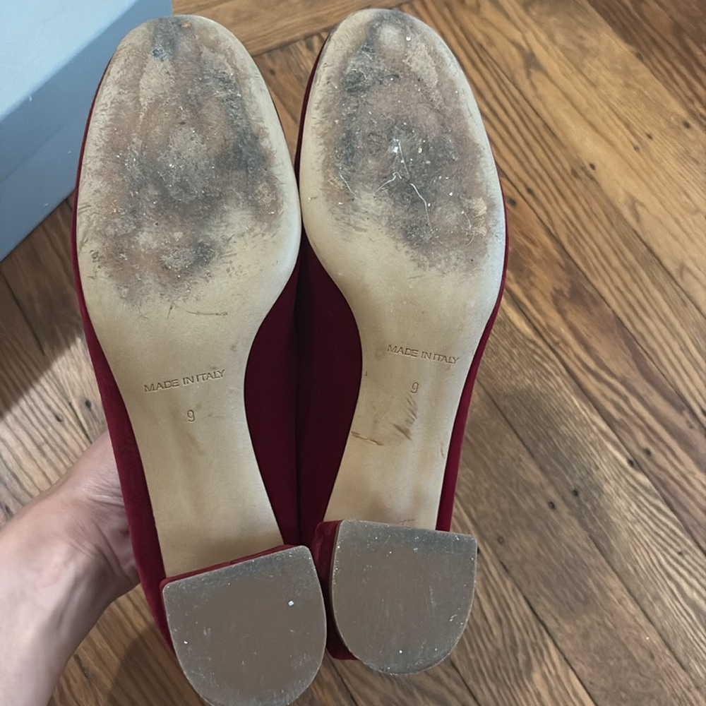 Everlane red velvet day heel - Picture 5 of 5